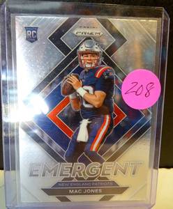 lot 208 image: 2021 Panini Prizm Emergent #E-6 Mac Jones