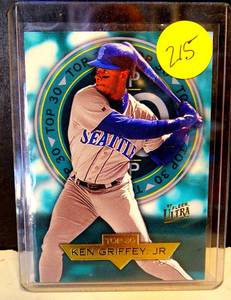 lot 215 image: 1997 Ultra #2 Ken Griffey, Jr. Top 30