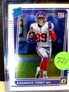 lot 221 image: 2021 Donruss Optic Kadarius Toney Rated Rookie #212 Giants