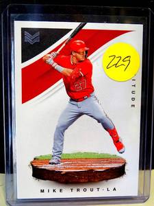 lot 229 image: 2020 PANINI CHRONICLES MAGNITUDE - MIKE TROUT #1