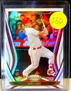 lot 230 image: 2020 CERTIFIED #14 - MIKE TROUT ANGELS $$