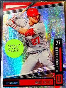 lot 235 image: 2019 PANINI UNPARALLED MIKE TROUT # 24