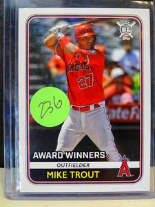 lot 236 image: 2020 TOPPS BIG LEAGUE #285 MIKE TROUT