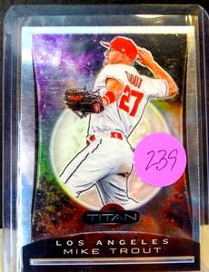 lot 239 image: 2020 CHRONICLES TITAN #9 - MIKE TROUT LA ANGELS $$