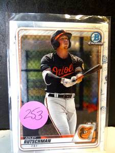 lot 253 image: HOT ROOKIE - 2020 Bowman Chrome Adley Rutschman Rc #BCP-50