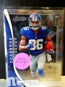 lot 254 image: 2019 Panini Absolute Football Darius Slayton RC #108 New York Giants