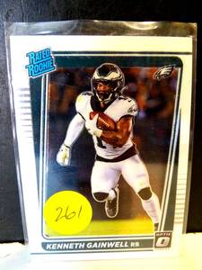 lot 261 image: 2021 Panini Donruss Optic - Rated Rookie Kenneth Gainwell #239 (RC)