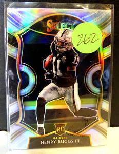 lot 262 image: 2020 SELECT SILVER - HENRY RUGGS III ROOKIE CARD #58 (WILL RETURN TO NFL THIS YEAR AFTER PRISON STINT)