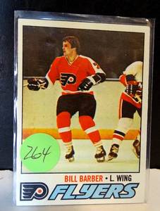 lot 264 image: 1977-78 TOPPS BILL BARBER - PHILADELPHIA FLYERS CARD #227