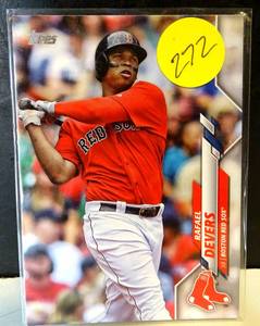 lot 272 image: 2020 TOPPS SERIES 1 - RAFAEL DEVERS #314 - RED SOX