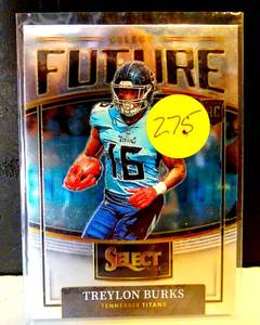 lot 275 image: ROOKIE - 2022 Panini Select Select Future Treylon Burks #SF-10 (RC)
