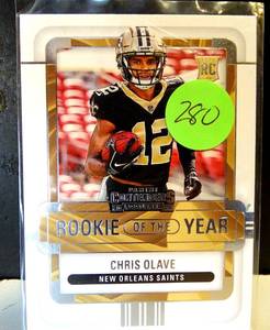 lot 280 image: 2022 Panini Contenders Rookie of the Year Chris Olave #ROY-COL  (RC)