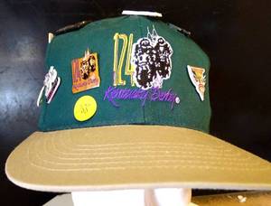 lot 288 image: AWESOME ORIGINAL KENTUCKY DERBY COLLECTORS CAP (1998) WITH ASSORTED PINS THROUGHOUT THE YEARS $$$