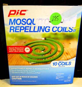 lot 295 image: PKG OF 10 - PIC MOSQUITO REPELLING COILS