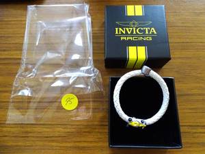 lot 95 image: INVICTA RACING BRACELET (UNISEX) MODEL 1G0353-WHT - NEW IN BOX $$$