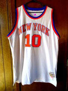 lot 198 image: $$$ MITCHELL & NESS AUTHENTIC HARDWOOD CLASSIC JERSEY - WALT FRAZIER NEW YORK KNICKS 1972-73 (SIZE XL)
