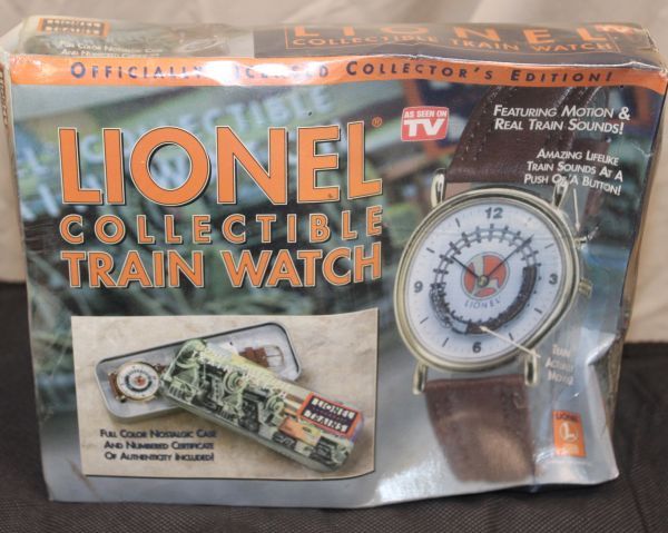 lot 29 image: Lionel Collectable Train Watch, SIP