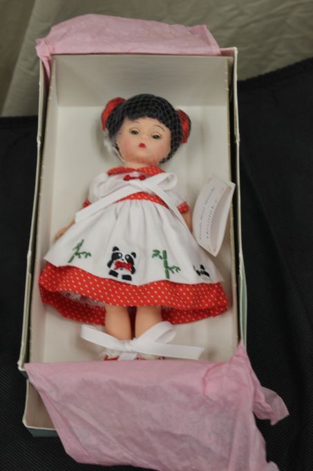lot 28 image: 1999 Madame Alexander Panda Bear Wendy Doll, Still in Original Box