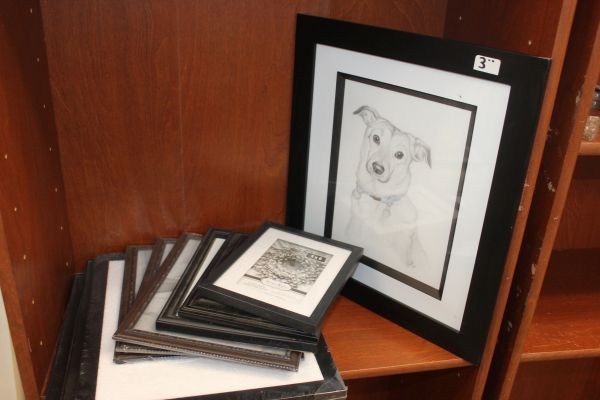 lot 62 image: Variety of Black photo frames in different sizes