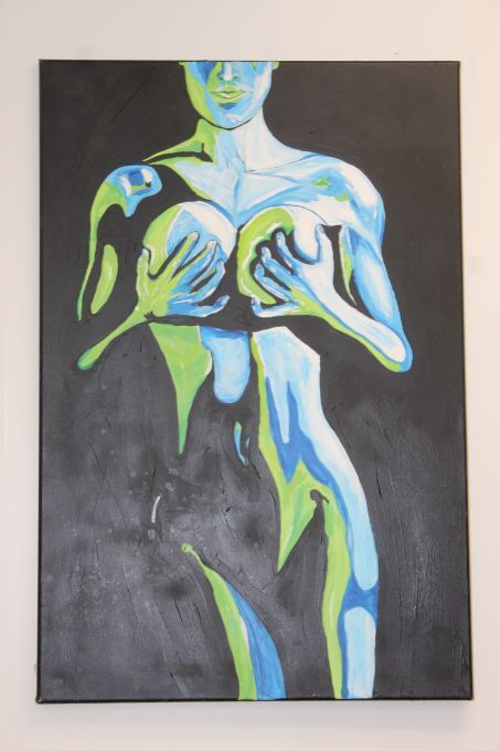 lot 95 image: Acrylic Painting Wounded Healer&nbsp