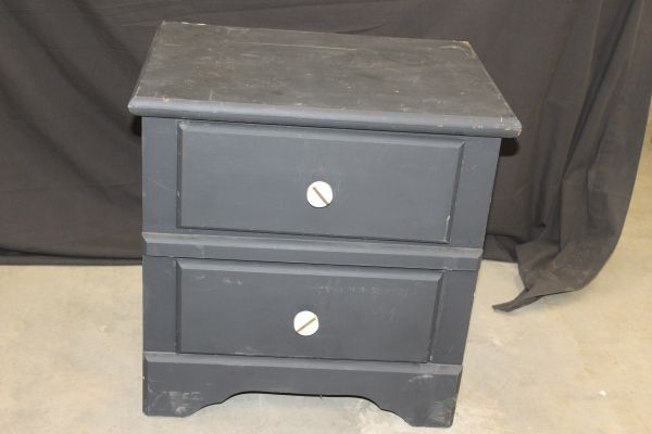 lot 119 image: Black Nightstand