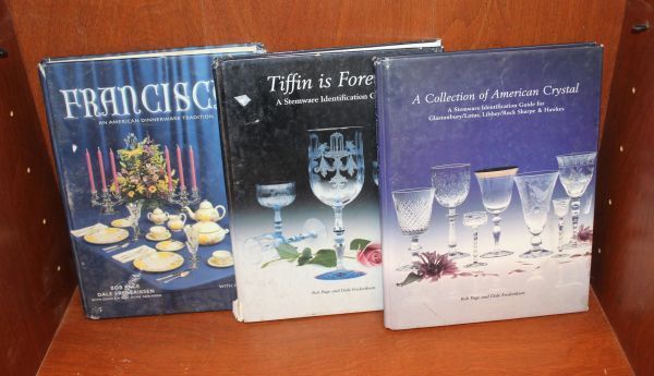lot 135 image: Three Books on Vintage Stemware and Dinnerware.