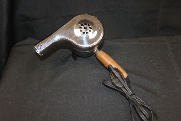 lot 143 image: Vintage Chrome Hair Dryer