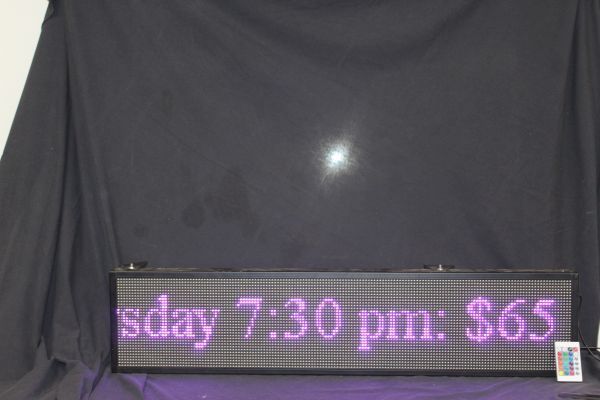 lot 151 image: Programmable Marquee