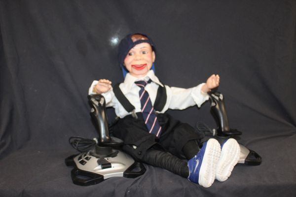 lot 152 image: Joy Stick Controls For the Computer Charlie Not Included