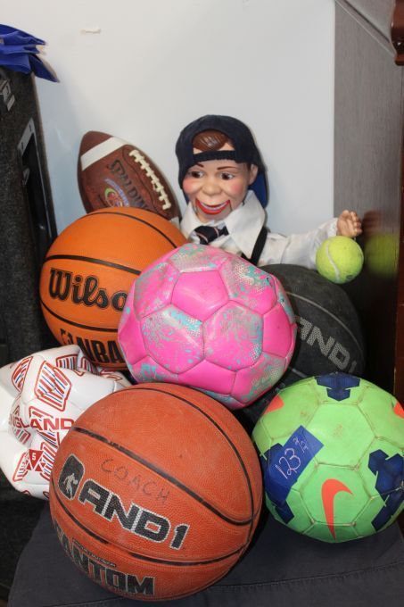 lot 198 image: Variety of Sports Balls Charlie not Included