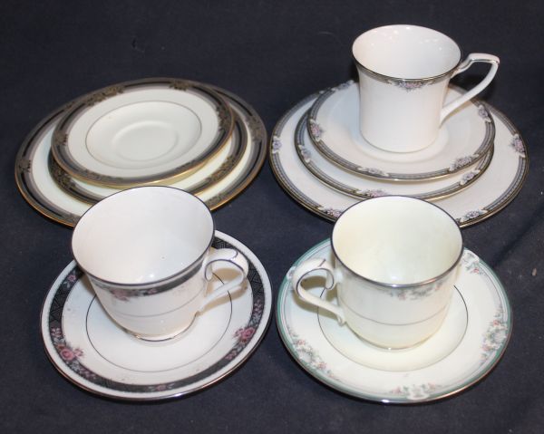 lot 281 image: Mixed China Pieces, Cups and Saucers Noritake Phiharmonic, Lyndenwood, Etienne, Halifax and Spell Binder&nbsp &nbspApproximately 59 pieces