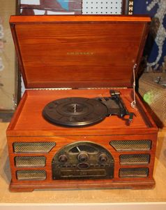 Crosley Vintage Style Record Player, with CD Player and Cassette Player