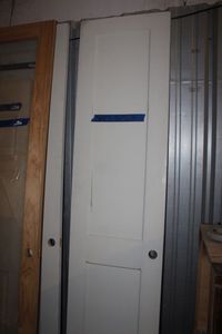 lot 319 image: Wooden door see Photos for Dimensons