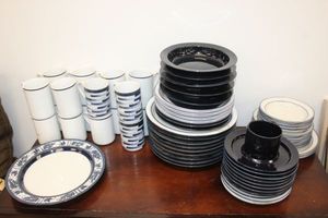 lot 328 image: Dishes Dansk Bistro Pieces 61 Pieces
