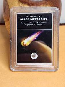 lot 161 image: Collectible space meteorite in hard case