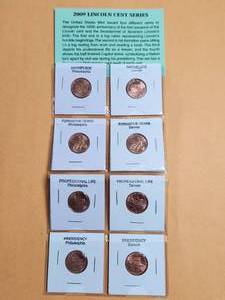 lot 164 image: Collectible 2009 Lincoln cent series