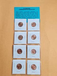 lot 197 image: Collectible US Treasury commemorative medallion set