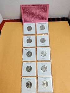 lot 210 image: Collectible Westward Journey series nickel set
