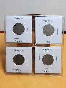 lot 217 image: Selection of V-Nickels