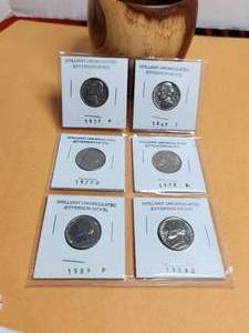 lot 220 image: Selection of brilliant uncirculated Jefferson nickels