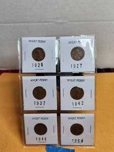 lot 222 image: Selection of Wheat pennies - penny