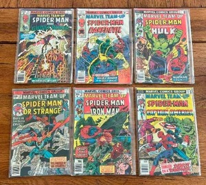 lot 94 image: Selection of vintage comics - Marvel - Team Up Spider-Man and .....