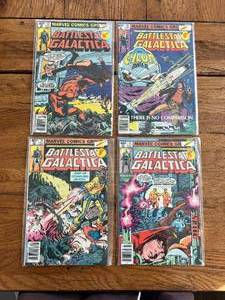 lot 112 image: Selection of vintage comics - Marvel - Battlestar Galactica