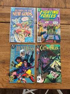 lot 134 image: Selection of vintage comics - DC - New Gods, Fighting Forces, Huntress, Catwoman