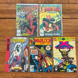 lot 138 image: Selection of vintage comics - Marvel - Spider-Man, Warlock, X-Factor