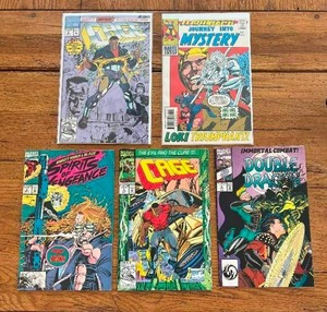 lot 139 image: Selection of vintage comics - Marvel - Cage, Journey into Mystery, Spirits of Vengeance, Double Dragon