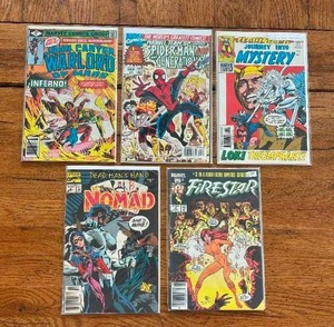 lot 154 image: Selection of vintage comics - Marvel - John Carter Warlord of Mars, Spider-Man, Nomad, Firestarter, Journey into Mystery