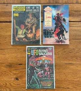 lot 171 image: Selection of vintage comics - Classic and Gold Key - Classic Illustrator, UFO