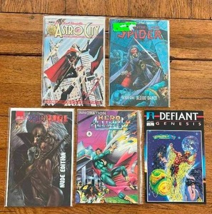 lot 172 image: Selection of vintage comics - Reliant - Genisis, Hero Alliance, Astro City, Spider, Vam and Fire