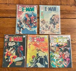 lot 186 image: Selection of vintage comics - DC - E-Man